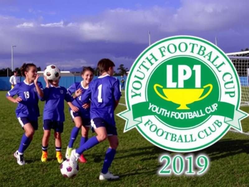 Youth football team celebrating victory